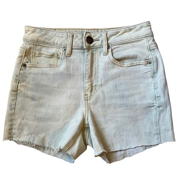 American Eagle Super Stretch Hi Rise Tom Girl Cut Off Shorts Size 2 - Picture 1 of 8